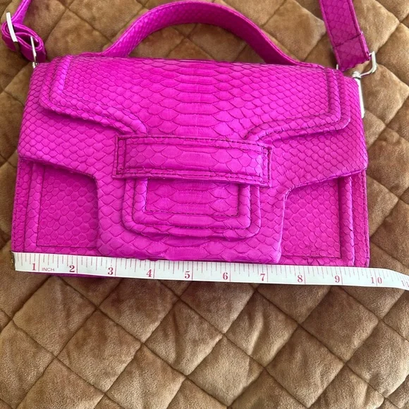Pink Python leather  Handbag - Picture 4 of 7